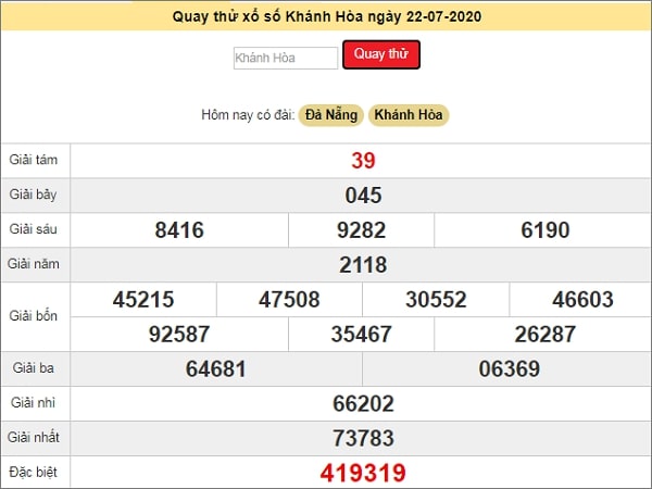 Quay thử KQXS miền Trung – XSKTKH – KQ XSKH – XSMT