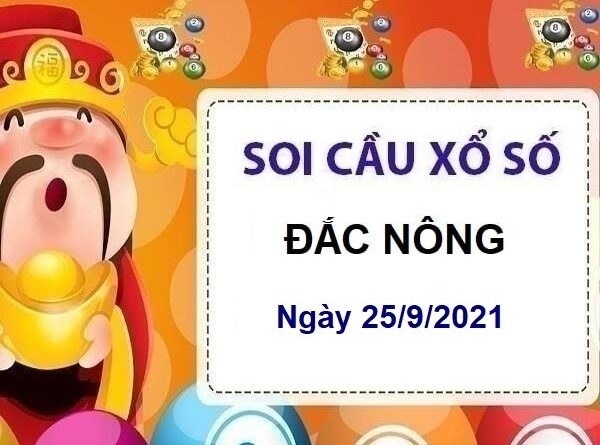 Thống kê xổ số Đắc Nông ngày 25/9/2021