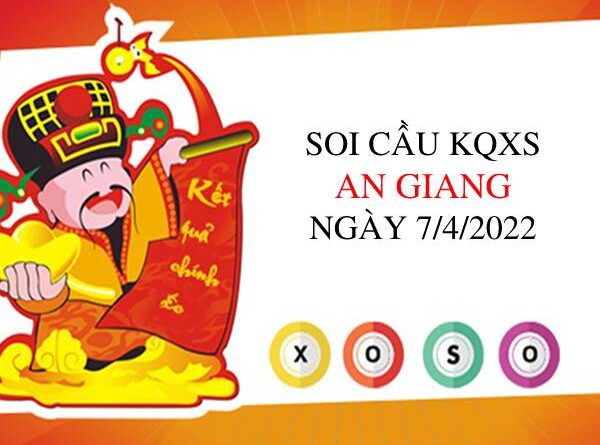 Thống kê KQXSAG ngày 7/4/2022 chốt lô VIP thứ 5