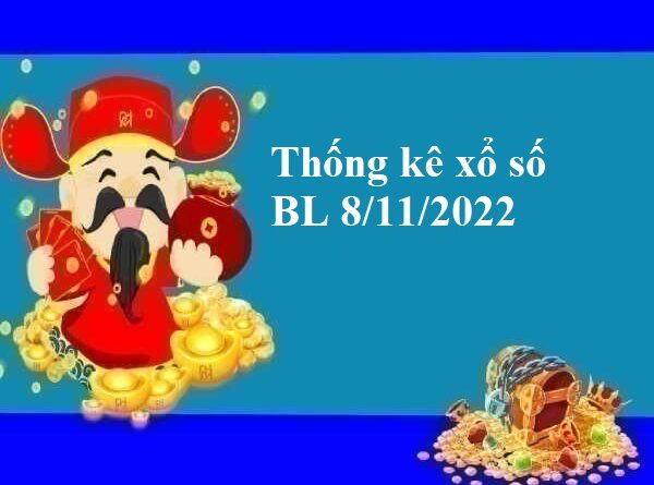 Thống kê xổ số Bạc Liêu 8/11/2022