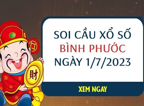 Thống kê bạch thủ xổ số Bình Phước ngày 1/7/2023 thứ 7 hôm nay