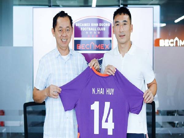 Chuyển nhượng VLeague 24/9: Hải Huy gia nhập Bình Dương