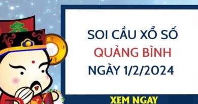 Thống kê loto xổ số Quảng Bình ngày 1/2/2024 thứ 5 hôm nay