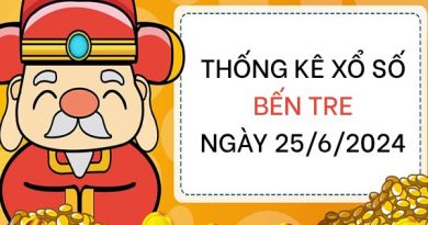 Thống kê xổ số Bến Tre ngày 25/6/2024 thứ 3 hôm nay