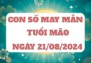 Con số may mắn tuổi Mão ngày 21/8/2024 thứ 4 hôm nay